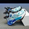 Boys' Sports Shoes 2025 Spring and Autumn Mesh Breathable Medium and Large Children's Boys Button Running Shoes Children's Basketball Shoes