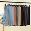 Women's Summer Modal Wide-Leg Lounge Pants - Solid, Versatile, Loose Fit, Seven-Point Style