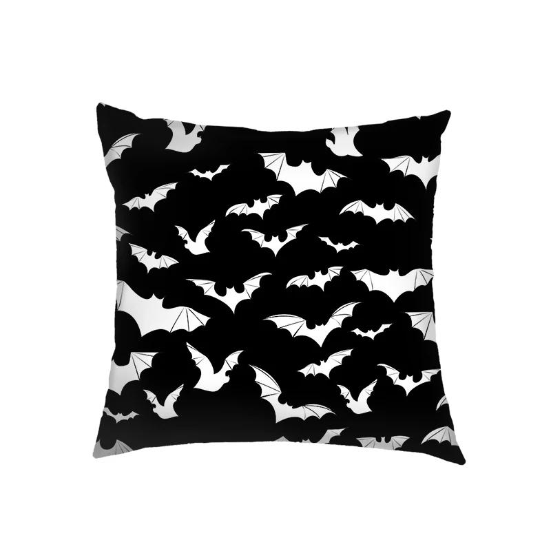 Vampire Bat Ghost Print Cushion Covers Gothic Style Pillowcases Bedroom Office Living Room Pillowcase Throw Pillow Cover Gift