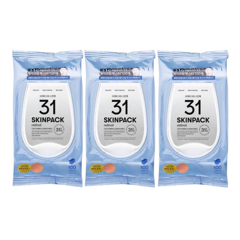 VT COSMETICS Smooth 31° Toner Pad 100pcs | K-Beauty Soothing & Hydrating Skincare | Korean Facial Peeling & Exfoliating Pads