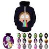 Hot And Rick Morty 3d Print Womenmen Pullover Hoodie Sweatshirt Jumper Tops
