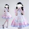 Japanese black and white cos cafe maid costume cosplay anime costume lolita lolita dress