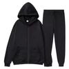 Conjunto de Sudadera con Cremallera y Pantalones Deportivos para Hombre y Mujer Otoño/Invierno: Cárdigan Casual de Moda