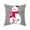 1 Piece Of Christmas Decoration Pillowcase Cartoon Santa Claus Snowman Pattern Sofa Cushion Suite Room Home Decoration Gift