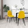 Day and Night - Day and Night Dining Chairs 2 Pcs Mustard Yellow Velvet
