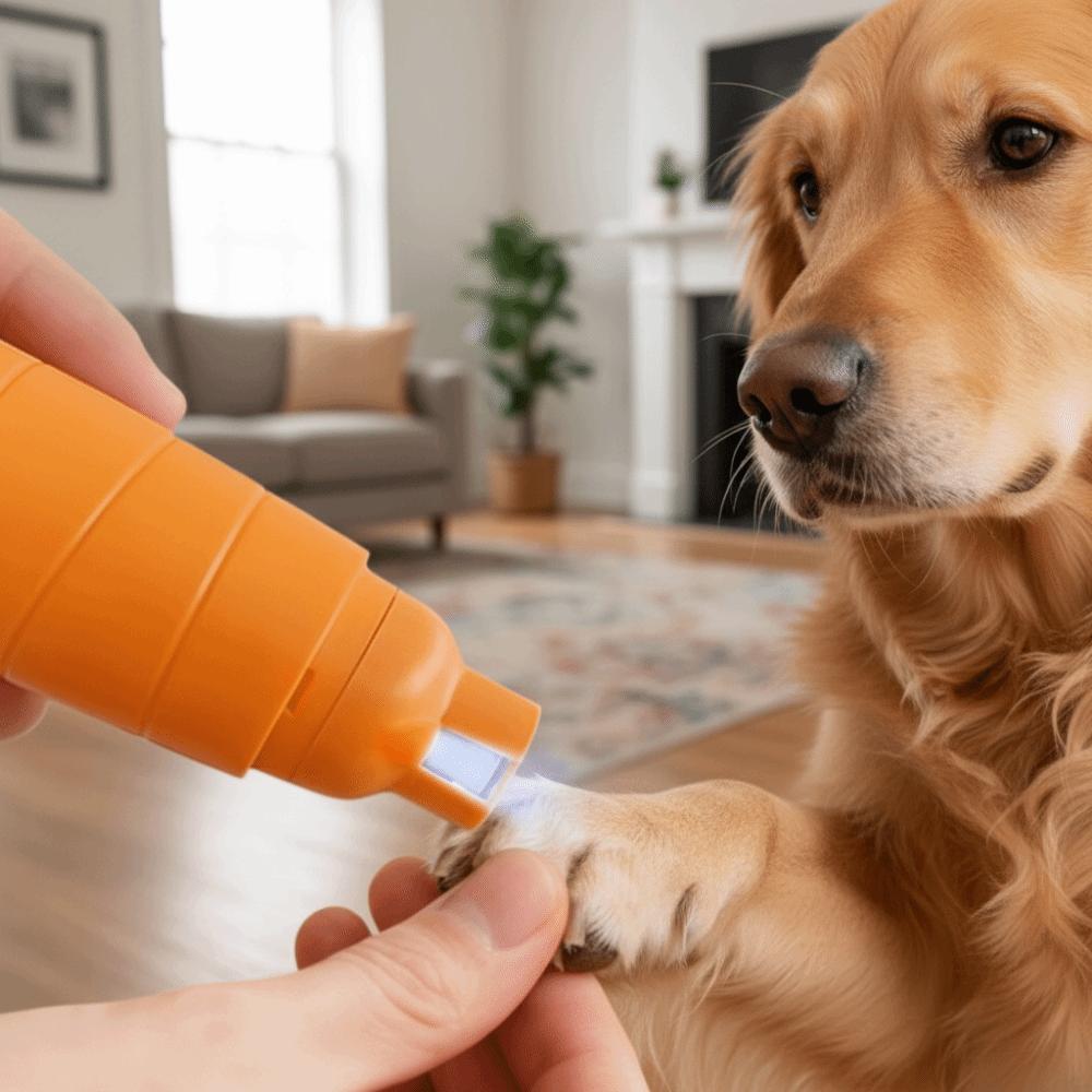 Portable Electric Pet Nail File Carrot Shape Two Speed Settings Pet Nail Grinder Quiet Operation Pet Toenail For Dogs Cats