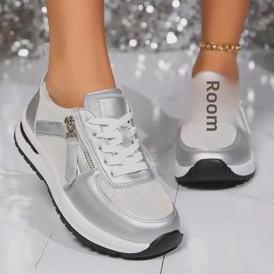 Scarpe con lacci a punta tonda piatta da donna estate 2024 di grandi dimensioni - stile europeo e americano