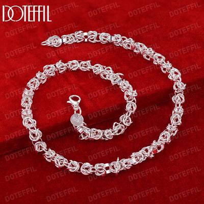 925 Sterling Silver Fashion Necklace Wedding Jewelry