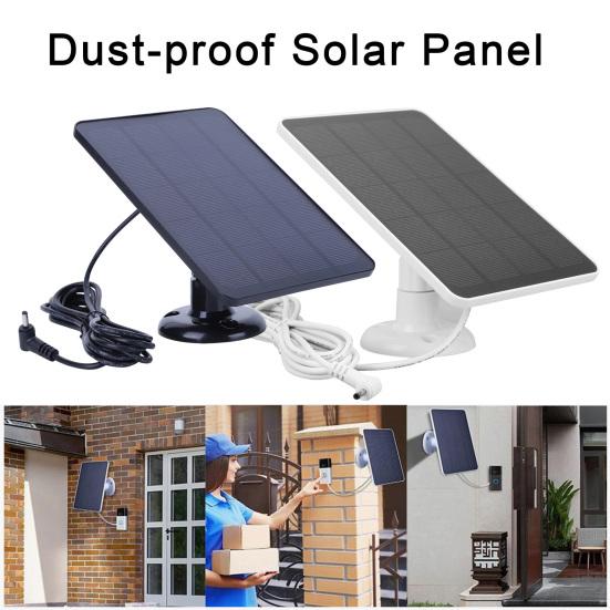 Solar Panel Video Doorbell Power Supply 5V/800mA Output IP65 Waterproof Easy To Install Single Crystal Silicon Solar Panel