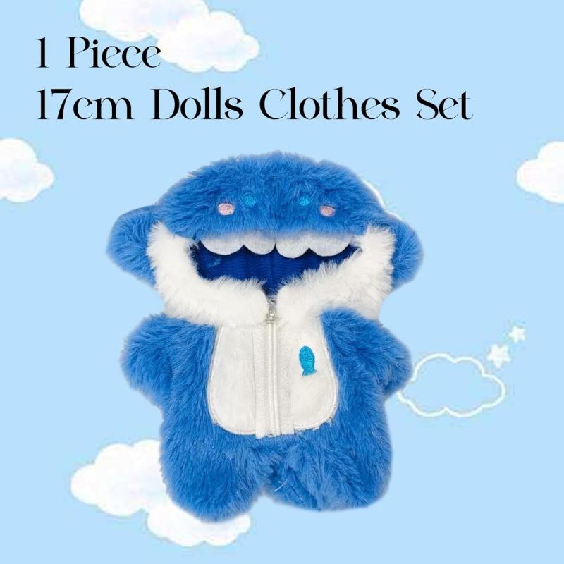 

17cm Doll Clothes For LABUBU Fluffy Clothing 6.7 Inch Doll Kawaii Outfits Accessories For Labubu 1st/2nd/3rd Gen Doll(NO Doll)