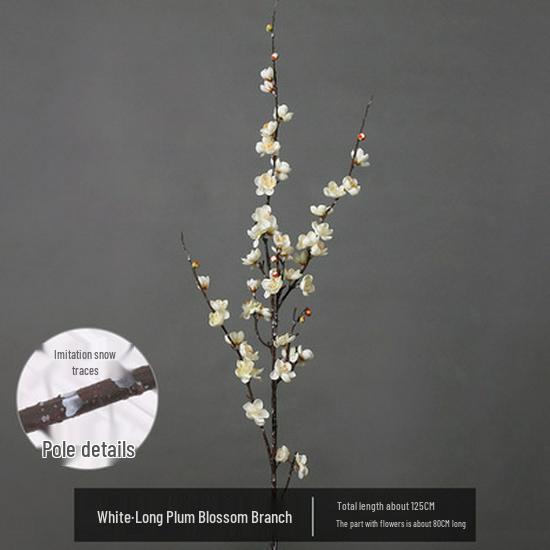 Artificial Peach & Plum Blossom Tree Ornaments – Chinese New Year Decorative Flower Arrangement