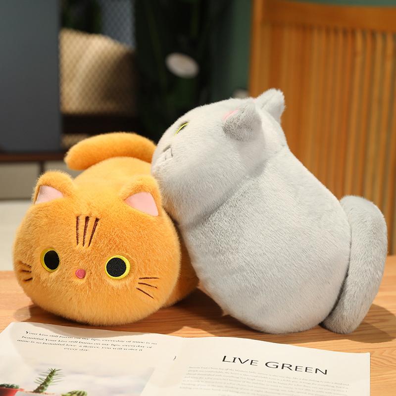 25-50CM Cartoon Kawaii Cat Stuffed Animal Plush Toy Lovely Cat Doll Children's Sleep Pillow Christmas Kawaii Decorative Gifts