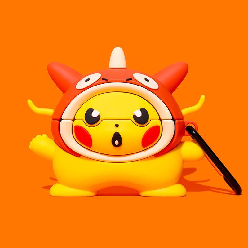 

Airpodspro Noise Reduction Version Wireless Bluetooth Earbuds Case 3 Generation 4 Generation 5 Generation 5 Generation Silicone Drop-Resistant AirPods 1/2 Generation [Carp King Pikachu]]