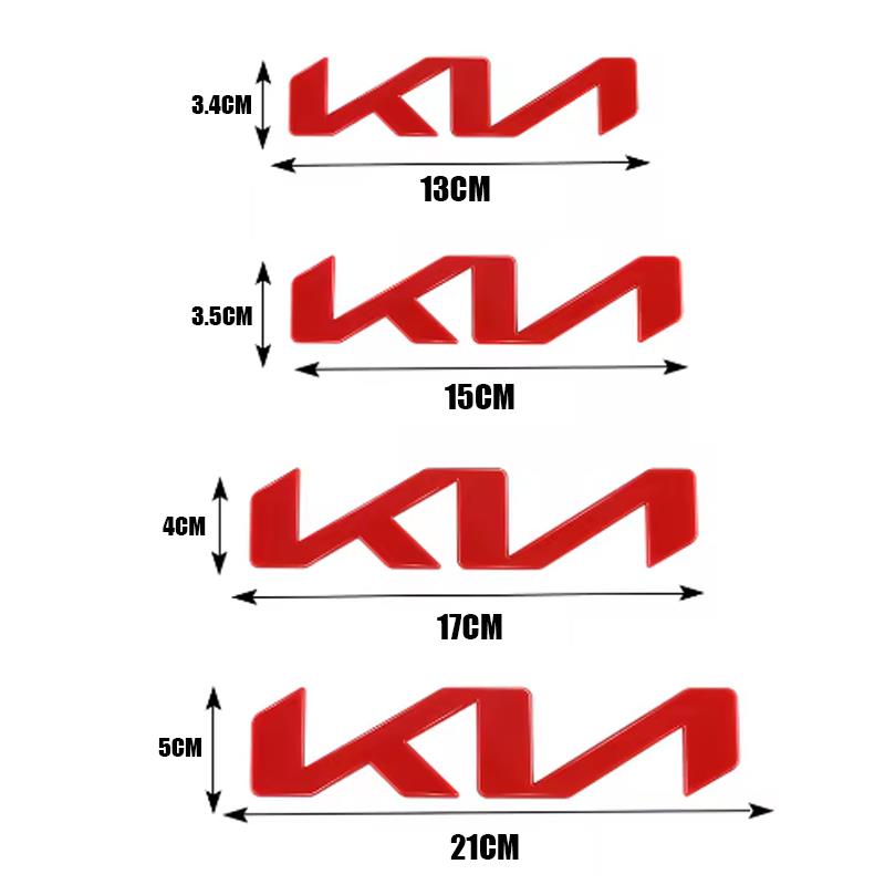 ABS Car Front Hood Rear Tail Trunk Emblem Badge Sticker For KIA EV6 Stinger RIO Sorento Picanto Ceed Borrego Syros K4 K5 K8 K9