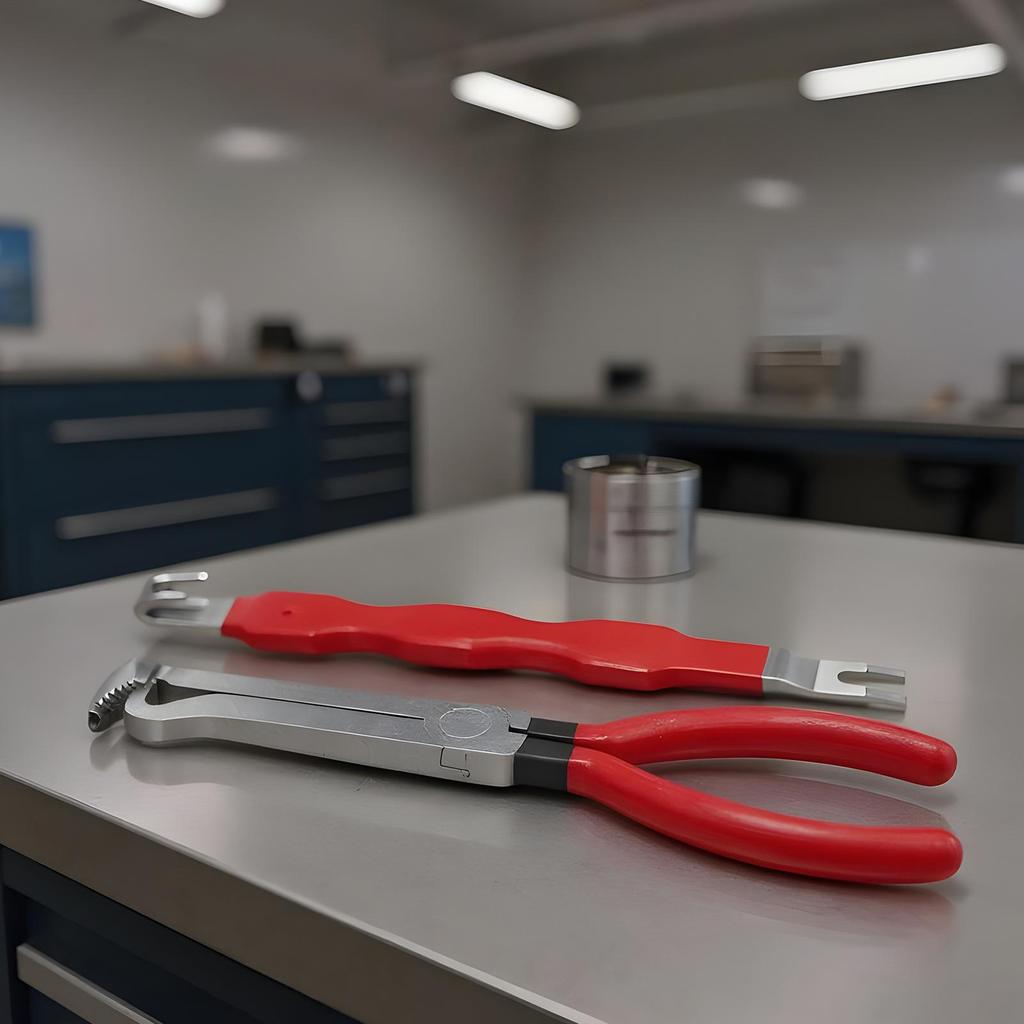 2pcs Electrical Disconnect Pliers Bendable Straight Head Wire Cutters Oil Pipe Disconnecting Pliers Electrical Connector Removal