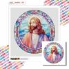 New Arrival 5D DIY Full Circle Diamond Painting "Religious Figures" Embroidery Cross Stitch Home Decor Gift