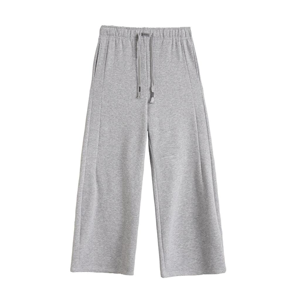 Damen-Sweatpants im amerikanischen Stil mit hoher Taille und weitem Bein - Frühjahrskollektion 2026, Petite Casual Fit