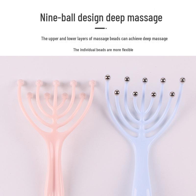 Five-Claw Octopus Head Massager Roller & Scalp Scratcher