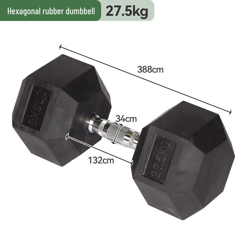 Non-slip Adjustable Rubber-Coated Hex Dumbbell for Women