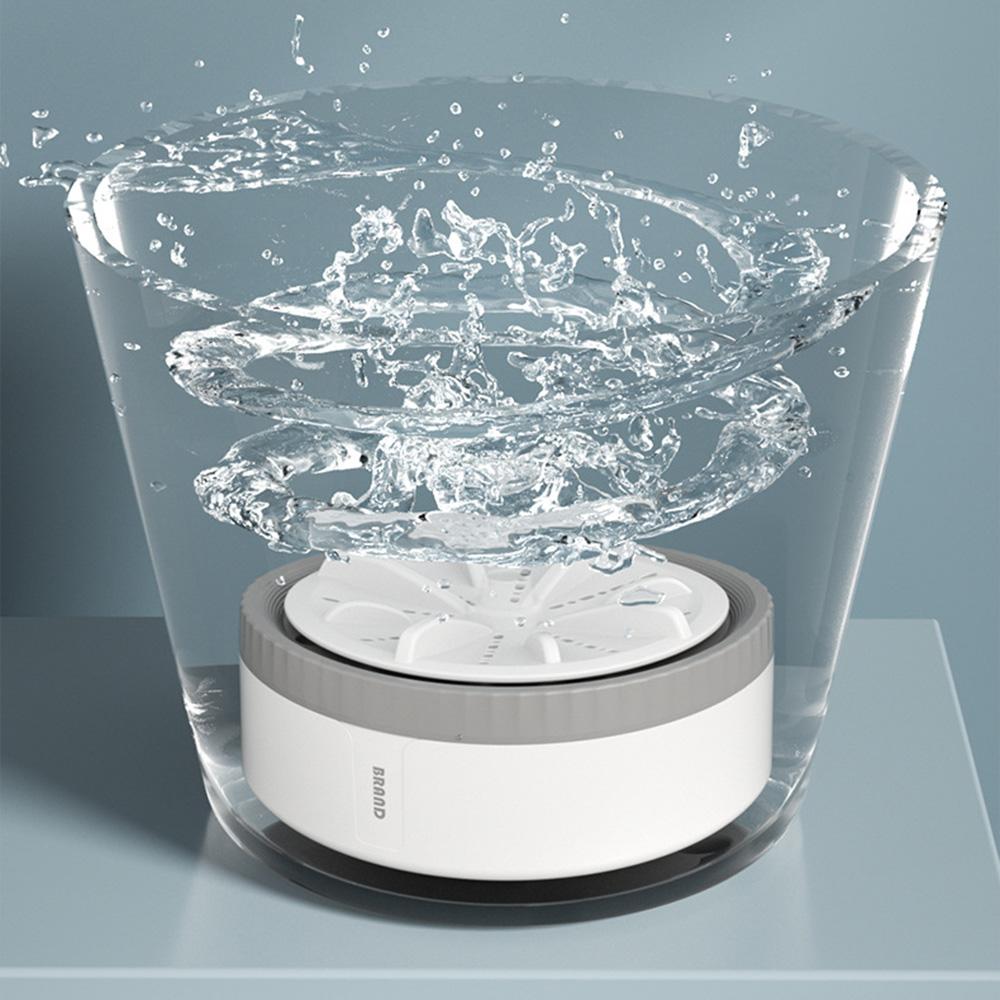 Mini Washing Machine Portable USB Rotating Turbo Fruit Cleaner Ultrasonic Dishwasher For Home Kitchen Travel Remote Control