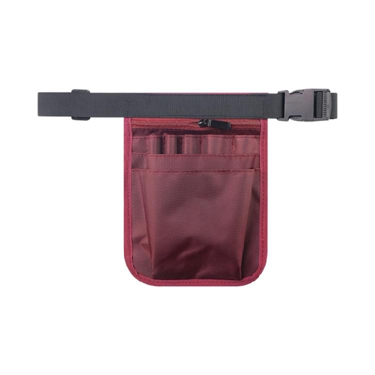

Compactly Tool Storage Bag Nurse Waist Bags for Healthcare Professional Adjustable Waist Belt Safe Easy Carry Design темно-красного