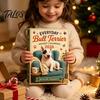 Calza della Befana Stuffers Quotidiani Bull Terrier Calendario dell'Avvento 2026, Conto alla Rovescia di 24 Giorni con Figure Natalizie da Collezione Ornamenti Acrilici, Decorativi