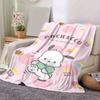 1pc, Sanrio Pochacco: The Yorimichi Dog, Cozy Home Decor Blanket. Perfect as a Gift, Sofa Throw, or Outdoor Blanket. Soft Flannel Cover for Bedroom, L
