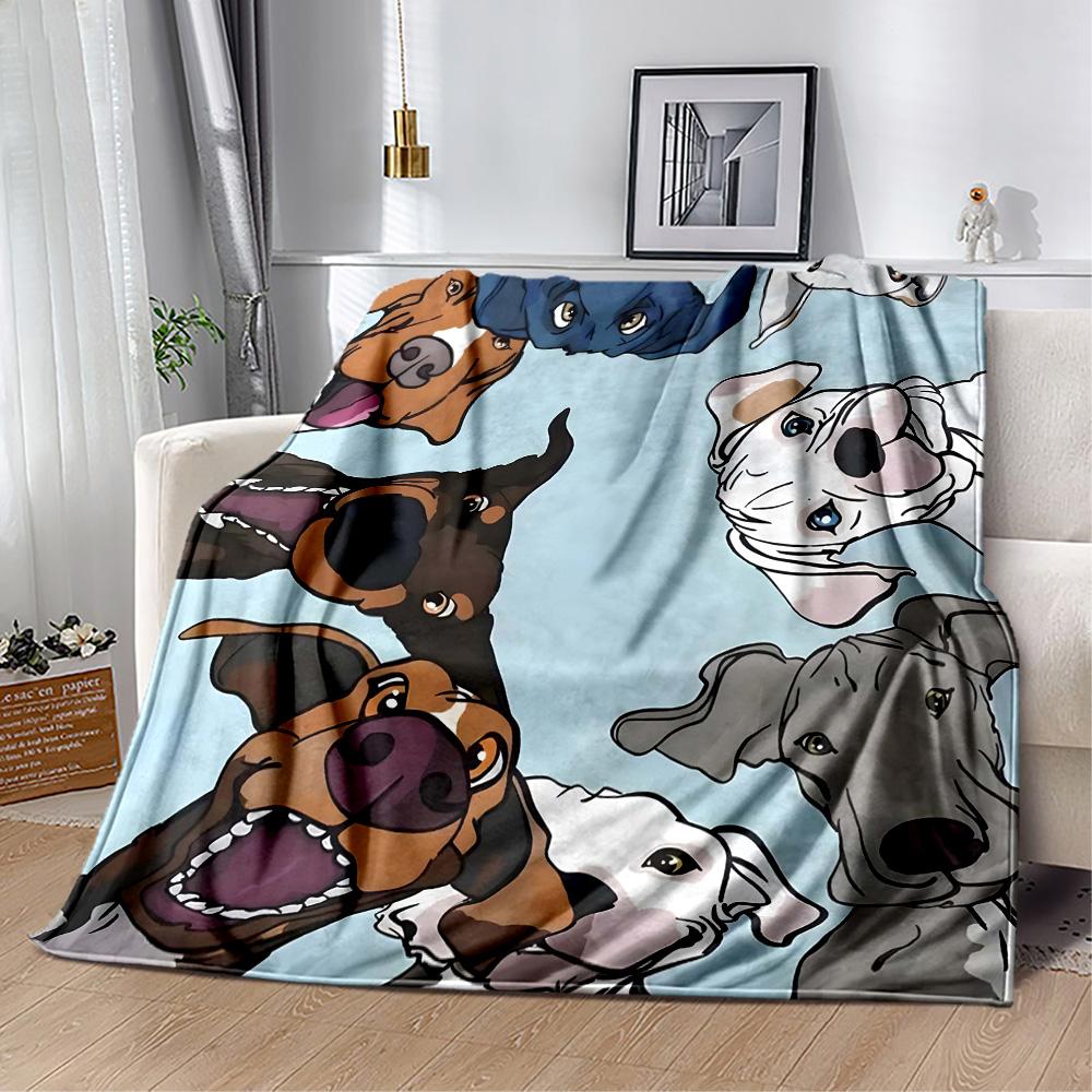 Chihuahua Photo Collage Flannel Blanket,Lightweight,Office Blanket,Sofa Blanket,Comfortable Blanket