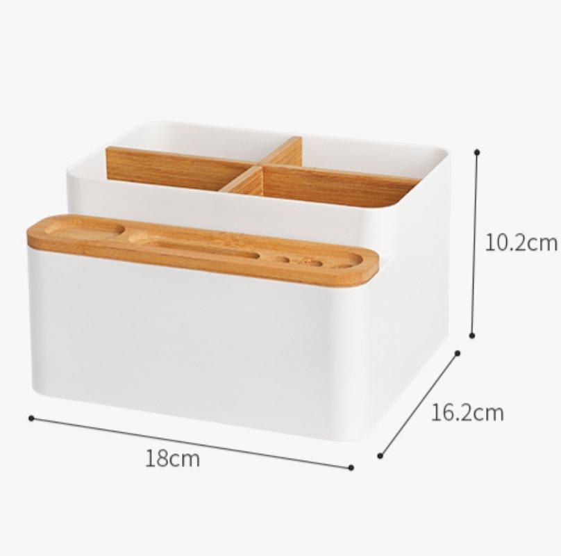Desktop Remote Controller Storage Boxes Office Sundries Organization Bins Home Detachable Partition Cosmetics Jewelry Box
