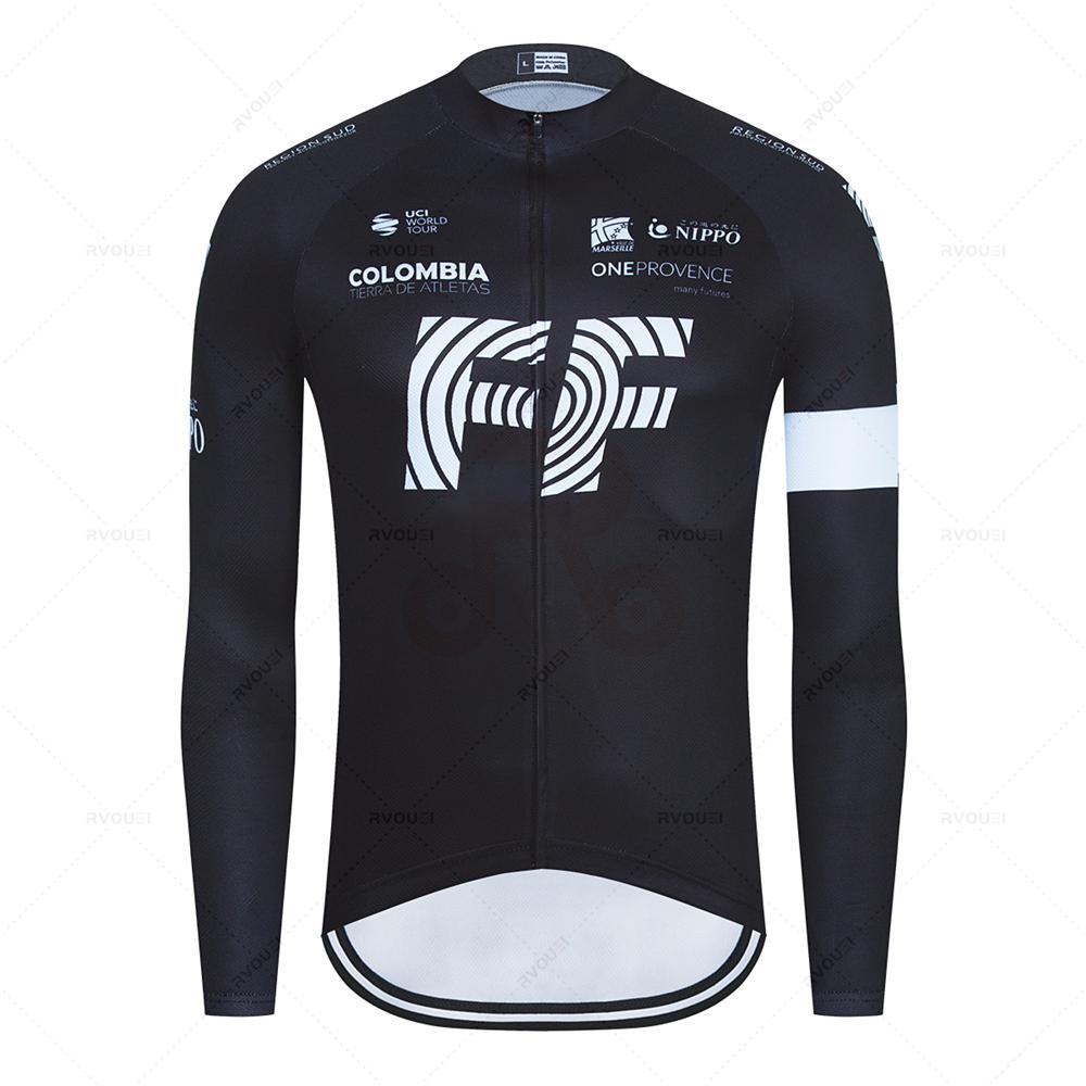 Cycling Jersey Set for Men, Bib Pants, Long Sleeve, Bicycle Clothing, MTB Bike Jersey, Uniform, Spring, Autumn, New