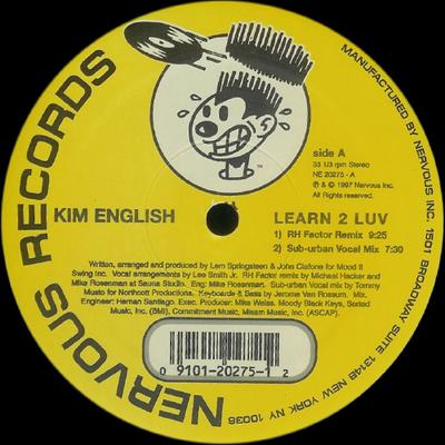 12-inch Plaat KIM ENGLISH - Learn 2 Luv (The Progressive Garage NE20275 Nervous Records 1997 US Dans & Electronica Gebruikt