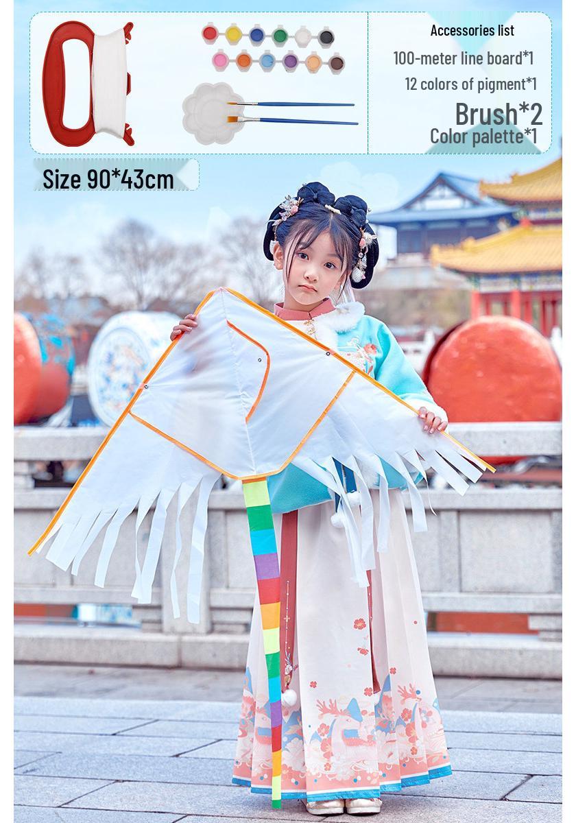 Children s DIY Hand-painted Large Doodle Kite Kit