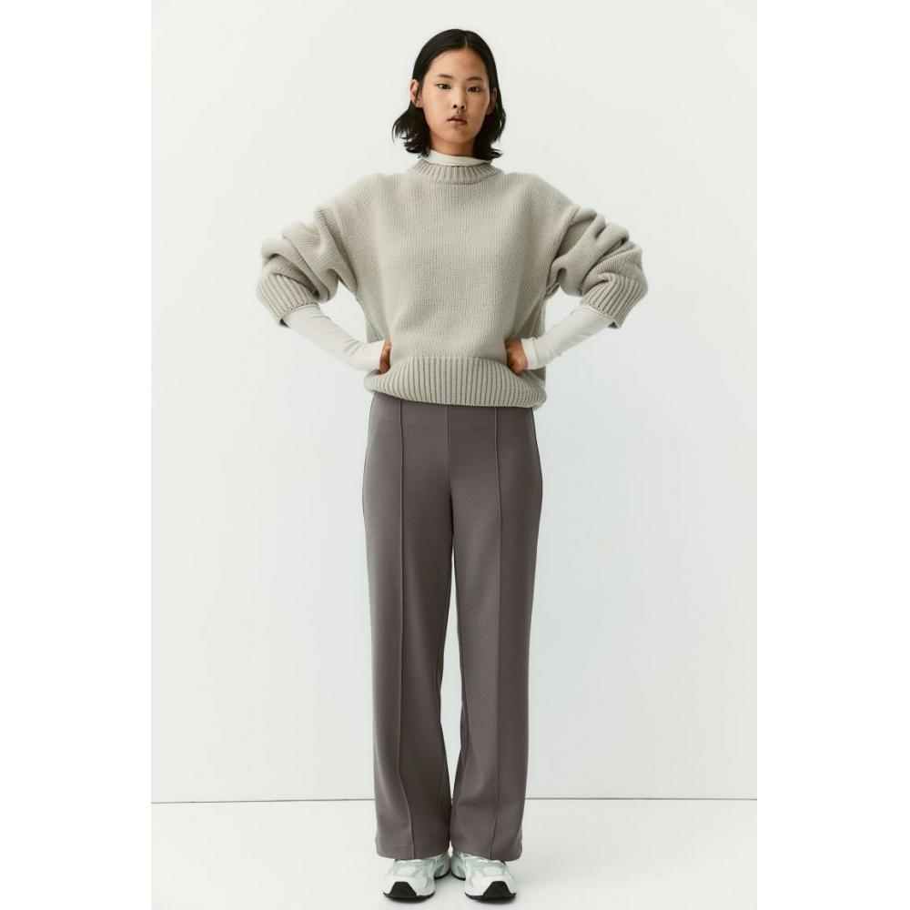 

Брюки из джерси HM Criss Front темно-серые