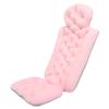 Full Body Bath Pillow Ergonomic Removable Soft Cushioned Bathtub Pillow with Suction Cup for Head Neck Shoulder Support Pink