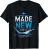 Maglietta Cristiana Battesimo Acqua Versetto Biblico Battizzato