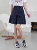 L By L Cone Navy Frill Skirt