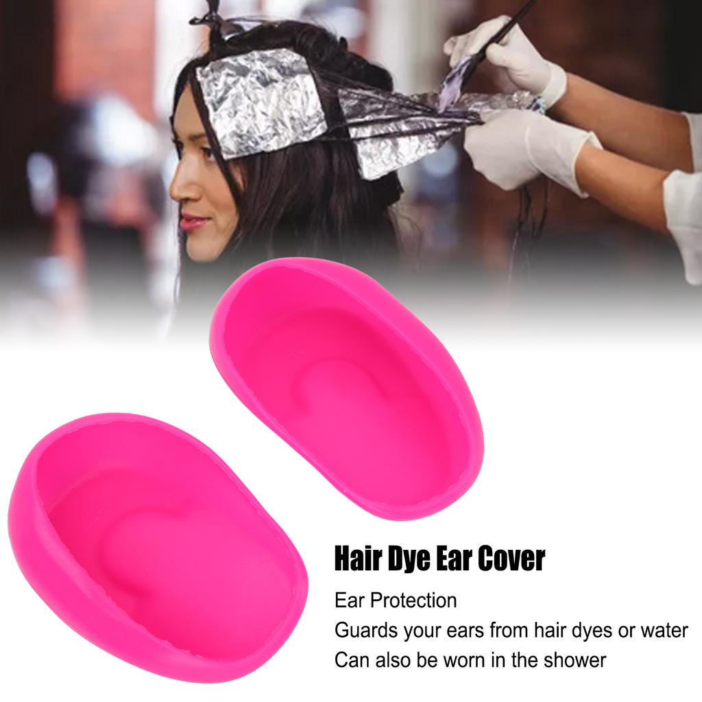 Haarfärbemittel Ohrenschützer Leichte Professionelle Silikon Ohrenschützer für Dusche Salon Zuhause 10 Stück