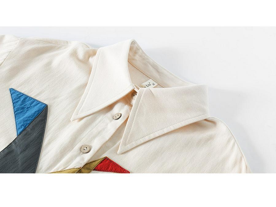 2025 Girls' White Shirt: Fashionable Spring/Autumn Blouse for Children