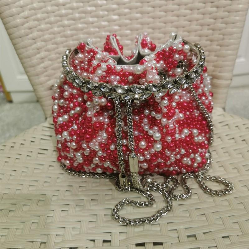 2026 Womens Crystal-Embellished Crossbody Bag Fringe Detail Small Square Shoulder No Top Handle