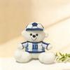 Orso Giocattolo di Peluche Calcio Carino Morbido Orsacchiotto Ripieno Calcio Con Maglia e Cappello Rimovibili Per Bambini Adulti Regalo per Appassionati di Sport Decorazione per la Casa