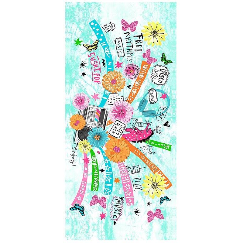 Cartoon Bath Towel, Absorbent and Quick Drying, Swimming Couple Beach Towel, Active Printed Towel, Swimming Towel