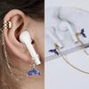 2pcs/pair Ear Decor Anti-lost Ear Clip Star Headphone Chains Anti-Lost Earphone Clip  Best Gifts
