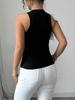 2025 Summer Women's Sleeveless Top: European-American Design, Fashionable, Slimming Vest