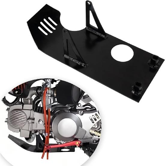 

Engine Skid Plate for 50cc 110cc 125cc 140cc Pit Dirt Bike, Thickened Aluminum Engine Guard Chassis Protector Compatible with SSR XR50 CRF50 Coolster чорний