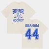 Briar Hockey Graham 44 T Shirts Briar University Off Campus Tv Series Tshirt Unisex Unisex Clothing High Quality Pure Cotton Tees