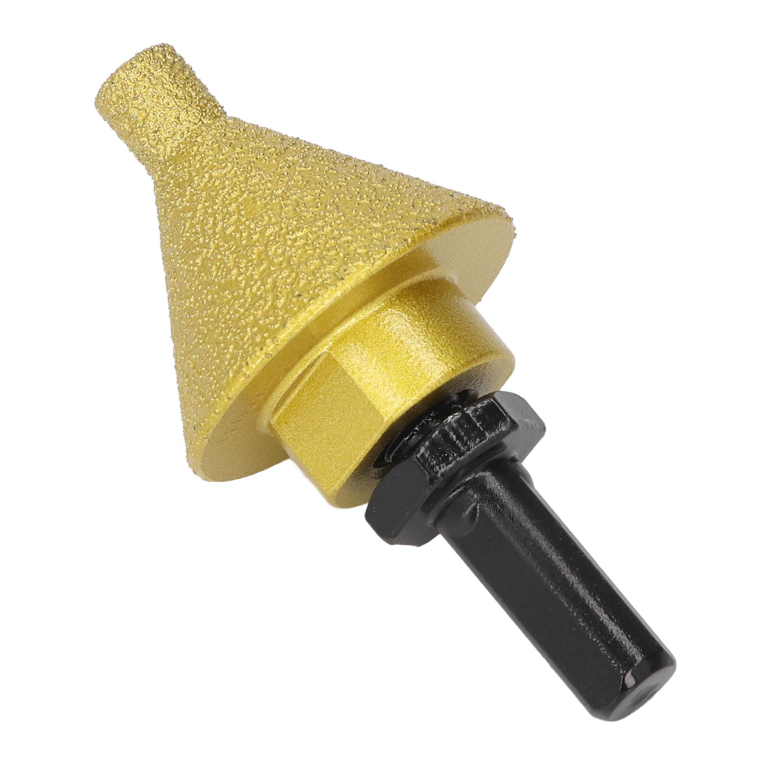 

Diamond Beveling Chamfer Bit 38mm Diameter Hole Enlarging Trimming Grinding Bit with M14 Adaptor Rod