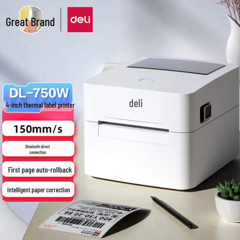 Deli DL-750W Portable Thermal Label Printer