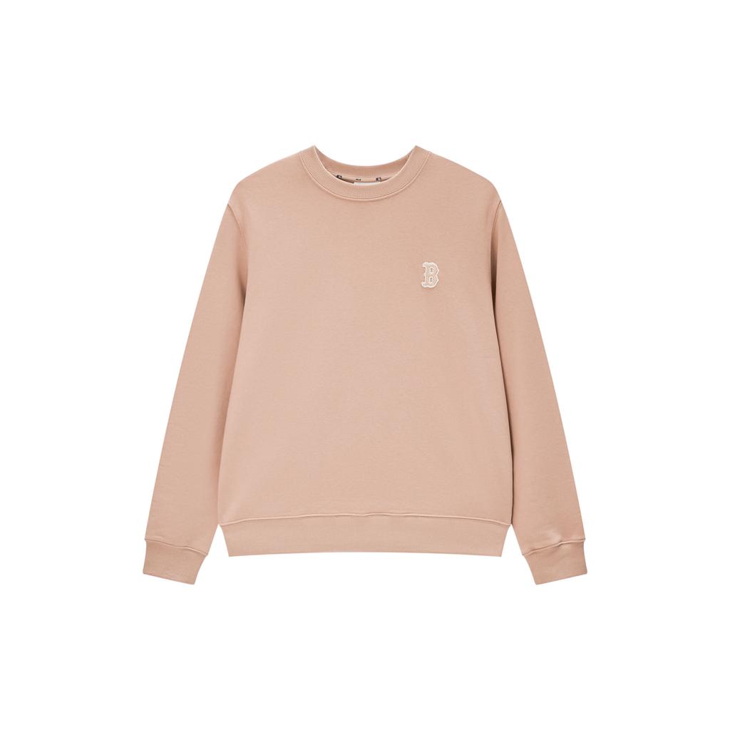 MLB Sweatshirts Unisex Khaki Crew Neck Moderate Regular 3AMTB0134-43BGS