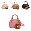 Mini Adorable Bear Keychain Shoulder Bag For Kids Stylish Pu Material Design