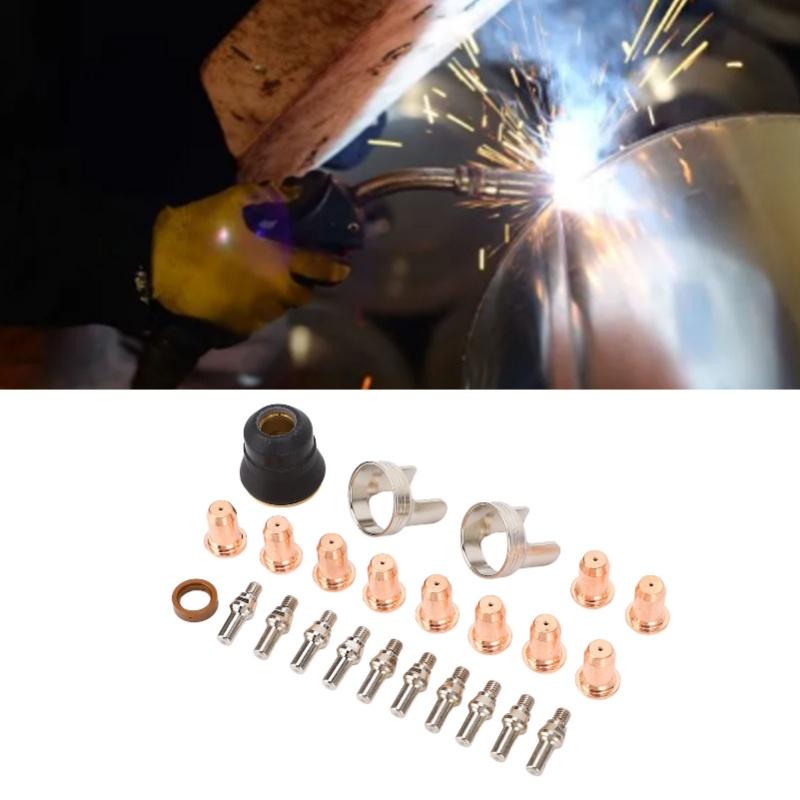 Plasma Cutter Tip Electrode Nozzle Bracket Cover Set For YESWELDER CUT 55DS Pro CUT 65DS